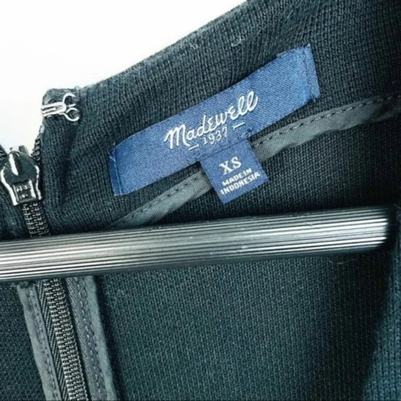 MADEWELL Gallerist Dress in Black Ponte Knit XS - Picture 8 of 8